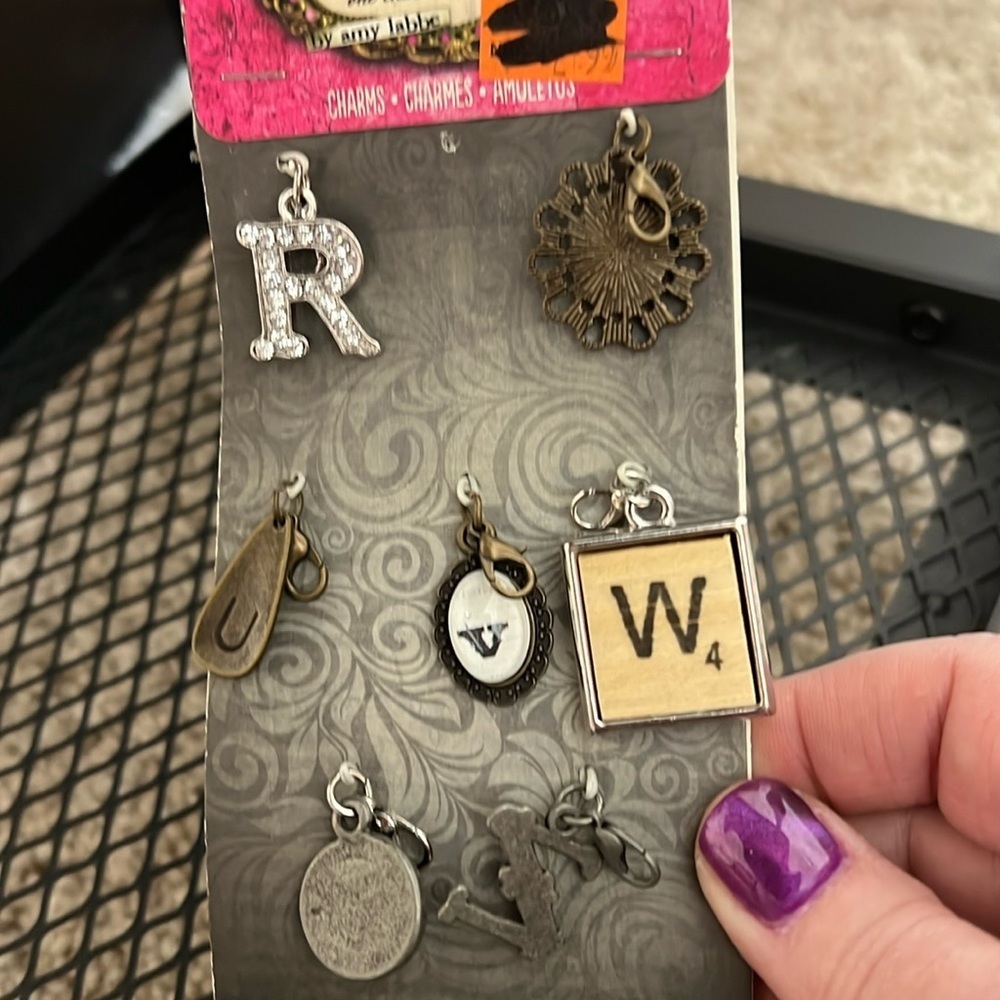 My Life by Amy labbe alphabet and bling, charm, set - Picture 2 of 3